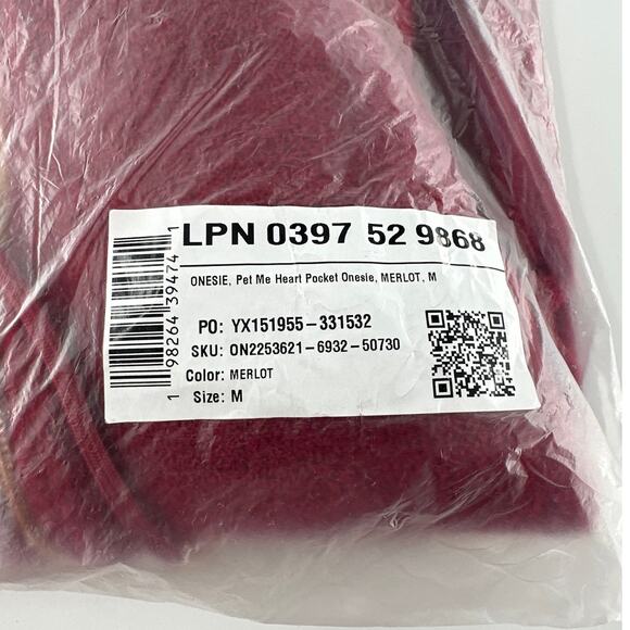 Yitty Pet Me Heart Pocket Onesie Size M - Picture 11 of 13